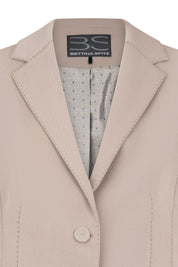 BLAZER MAXI PESPUNTE TAUPE