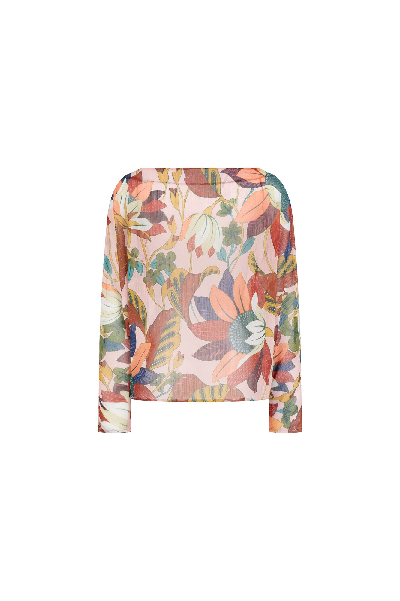 BLUSA OJAL RANGLAN EST FLORES ROSA