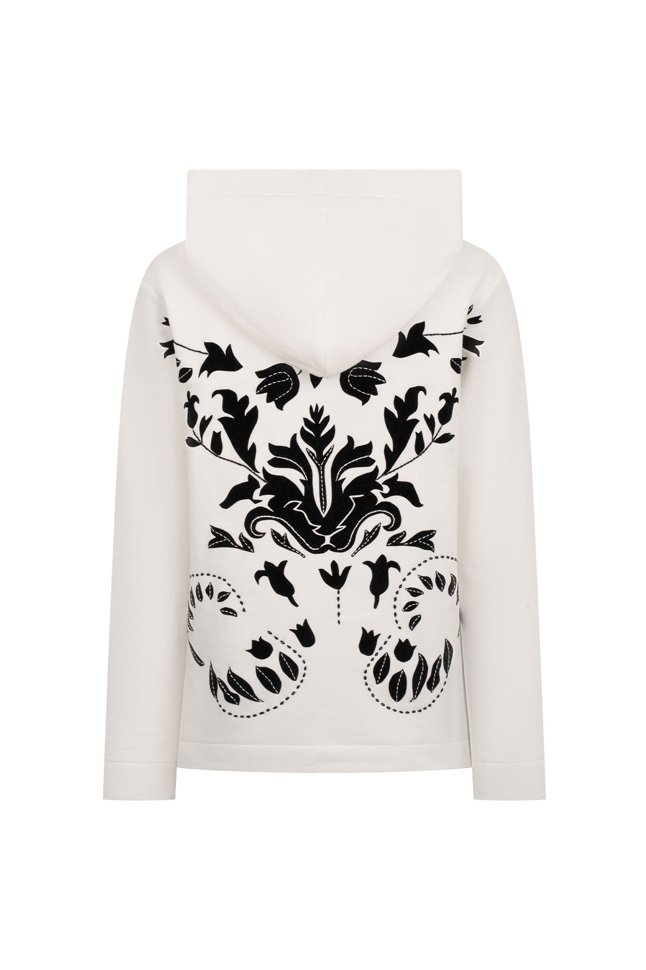 BUZO HOODIE ARABESCO NÁCAR