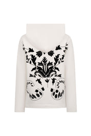 BUZO HOODIE ARABESCO NÁCAR