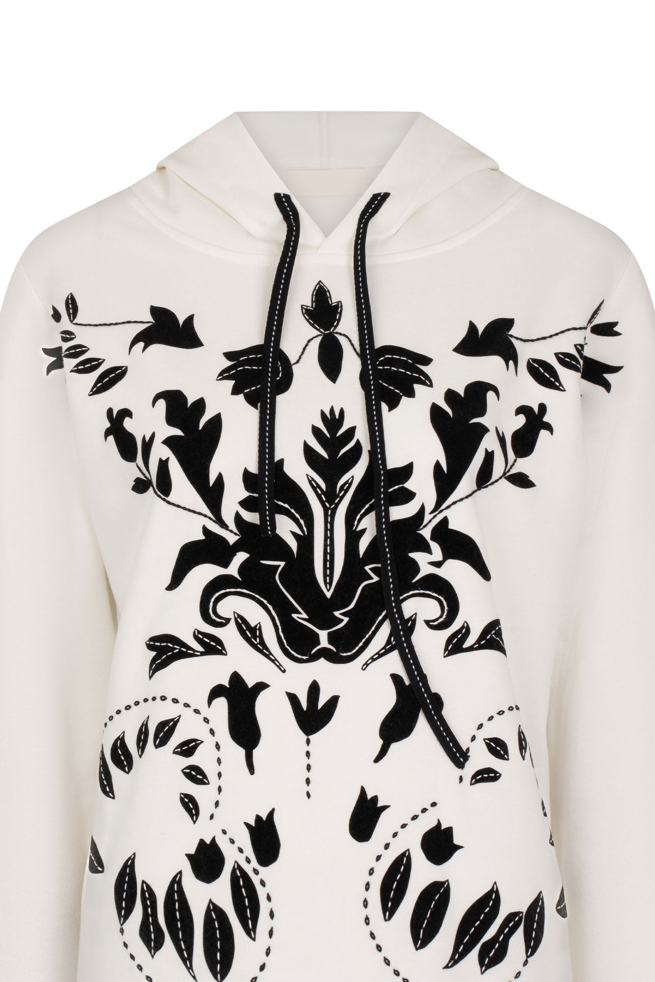 BUZO HOODIE ARABESCO NÁCAR