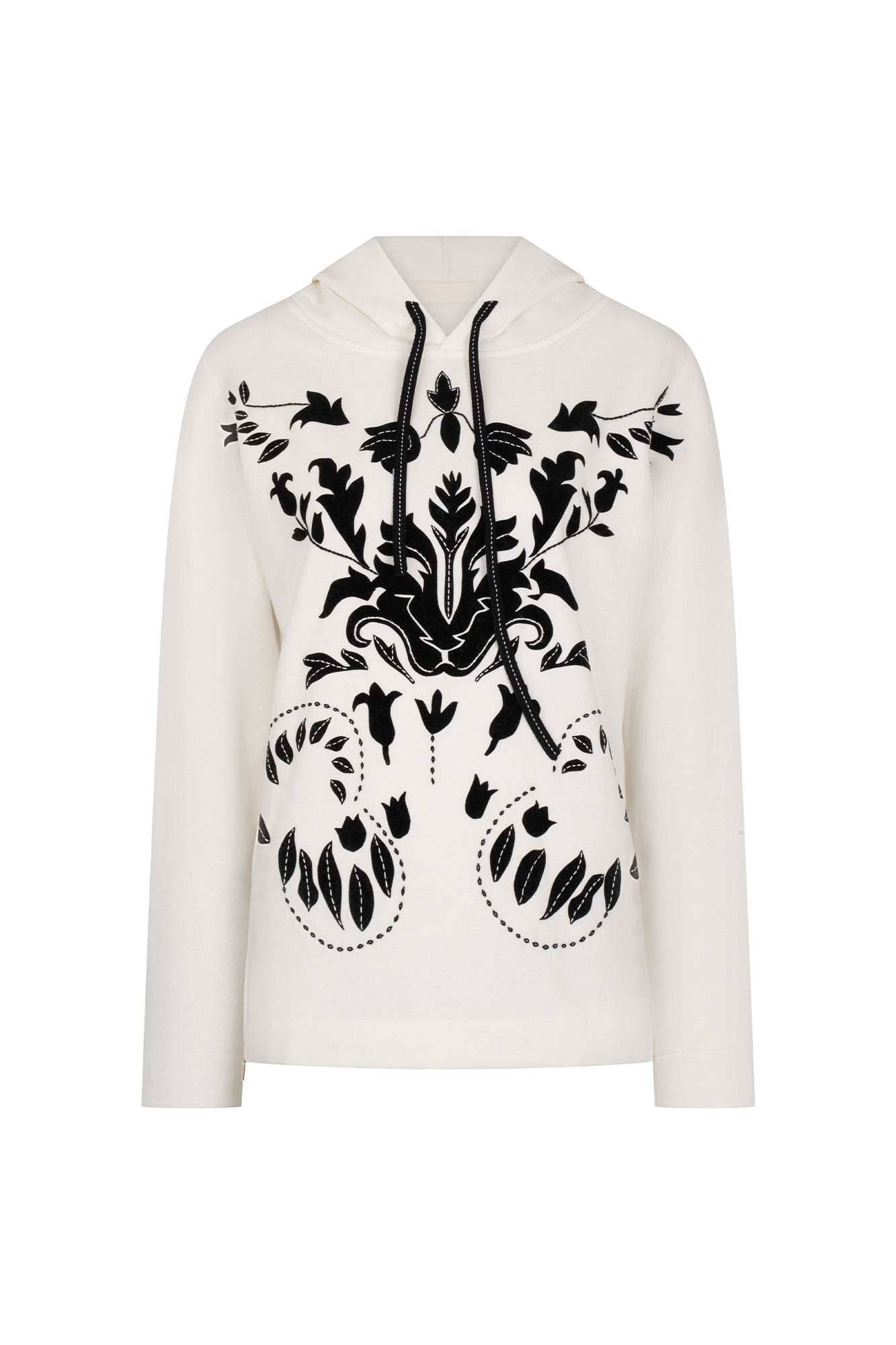 BUZO HOODIE ARABESCO NÁCAR