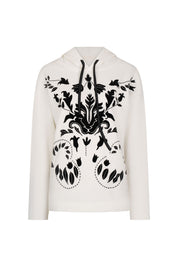 BUZO HOODIE ARABESCO NÁCAR
