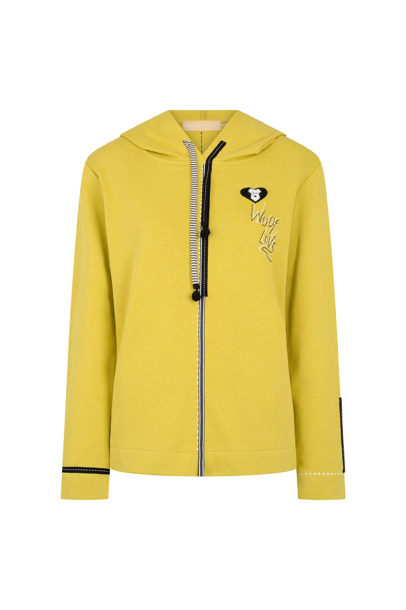 BUZO HOODIE CINTA PESPUNTE PISTACHO