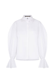 CAMISA MANGA BOMBACHA BLANCO