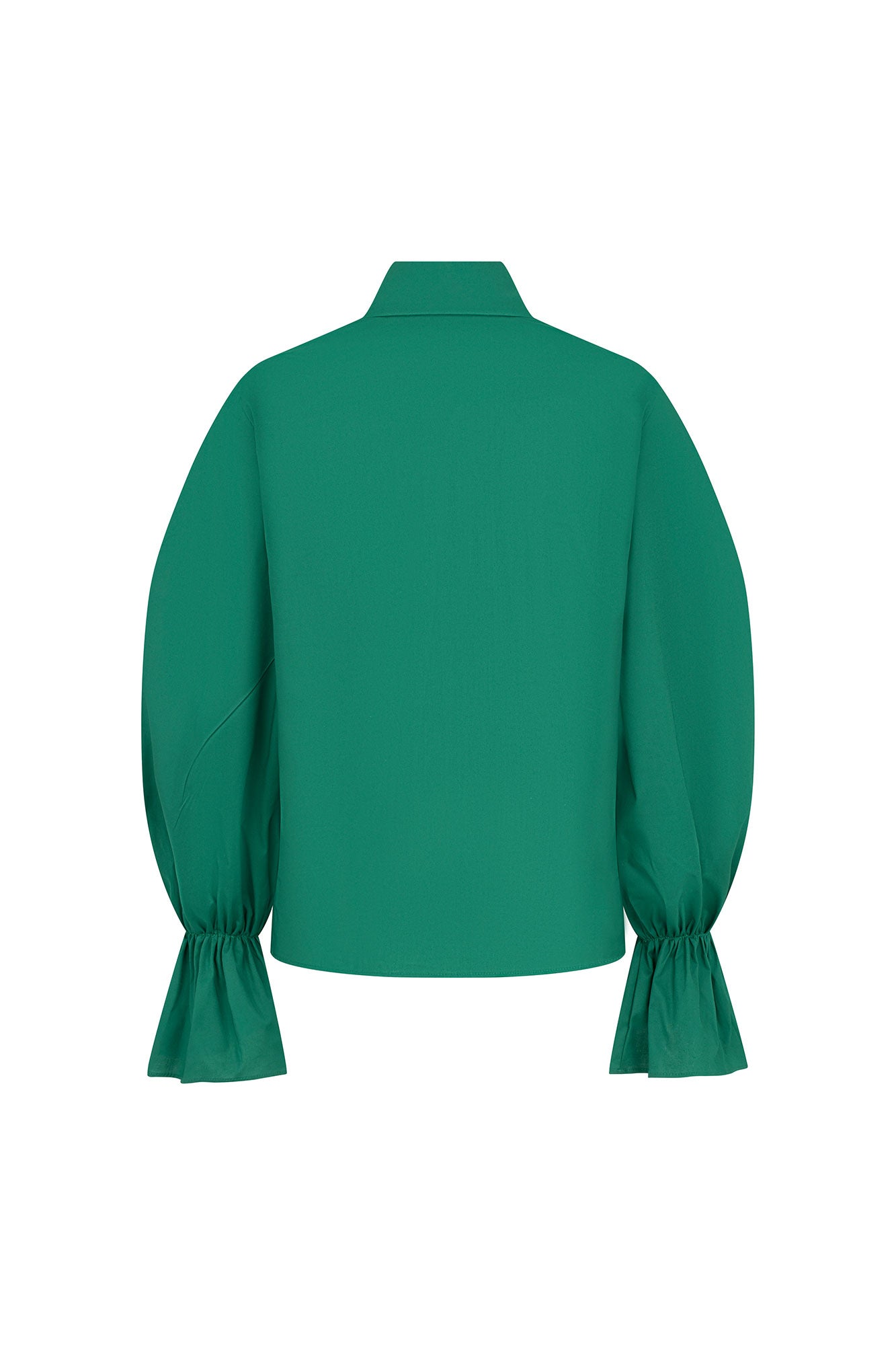 CAMISA MANGA BOMBACHA VERDE