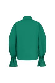 CAMISA MANGA BOMBACHA VERDE