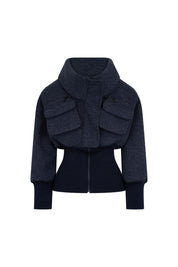 CHAQUETA BOMBER AZUL