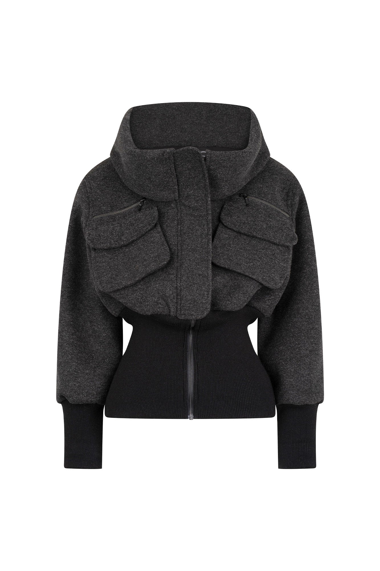 CHAQUETA BOMBER GRIS
