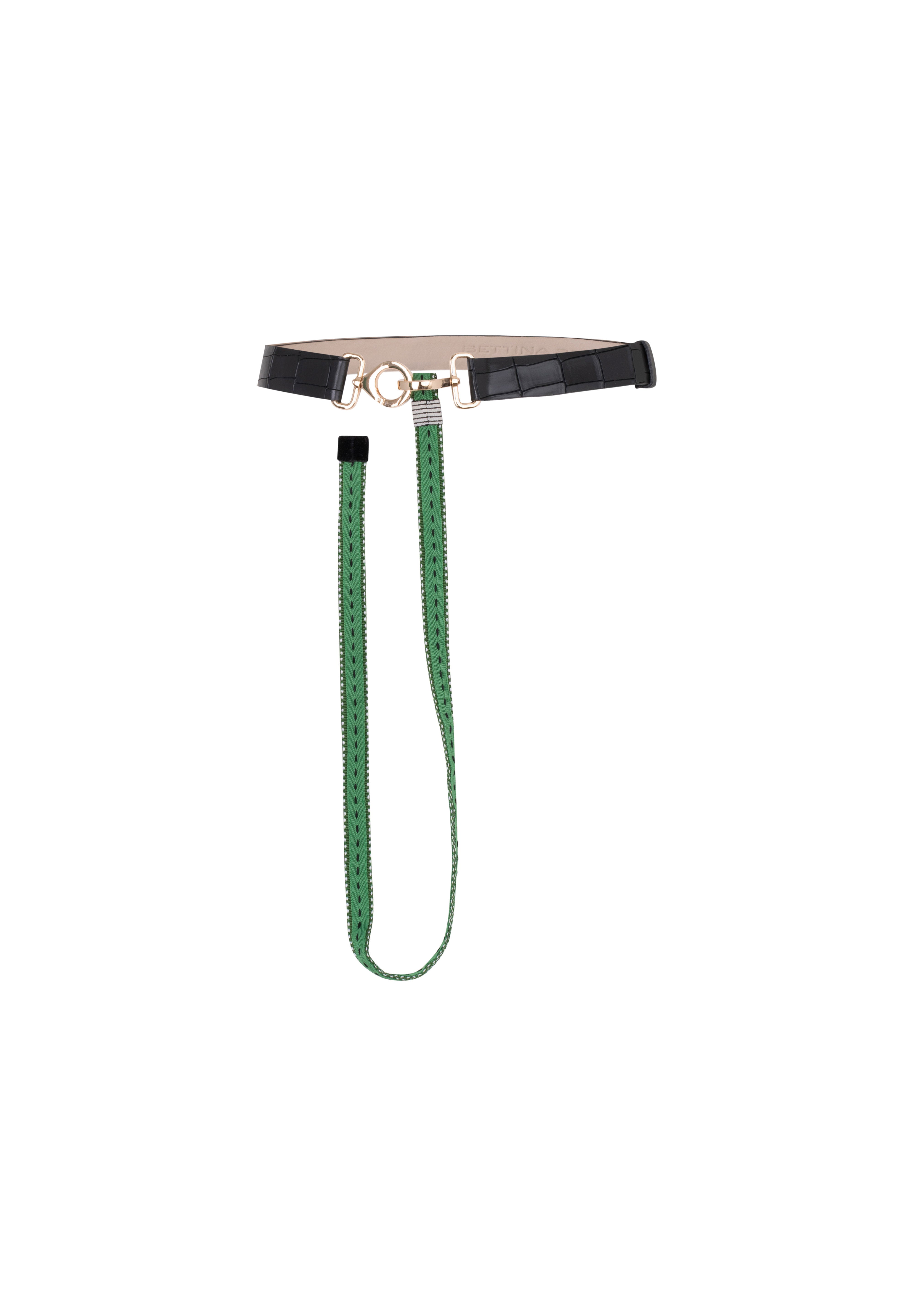 CINTURÓN MOSQUETÓN TIRA VERDE