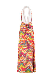 MAXI VESTIDO HALTER TIRA OLAS ARENA