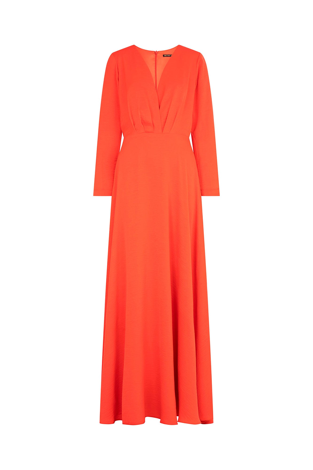 MAXI VESTIDO CRUZADO ML TOMATE