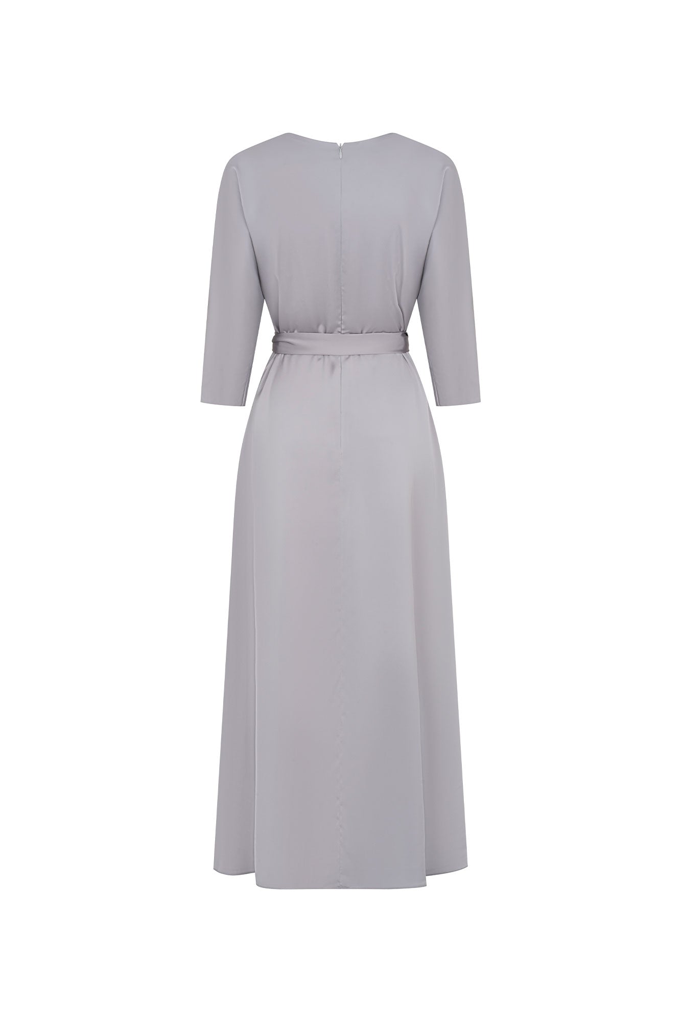 MIDI VESTIDO MARIPOSA MANGA TIRA PLATA