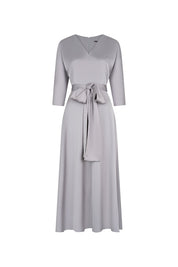 MIDI VESTIDO MARIPOSA MANGA TIRA PLATA