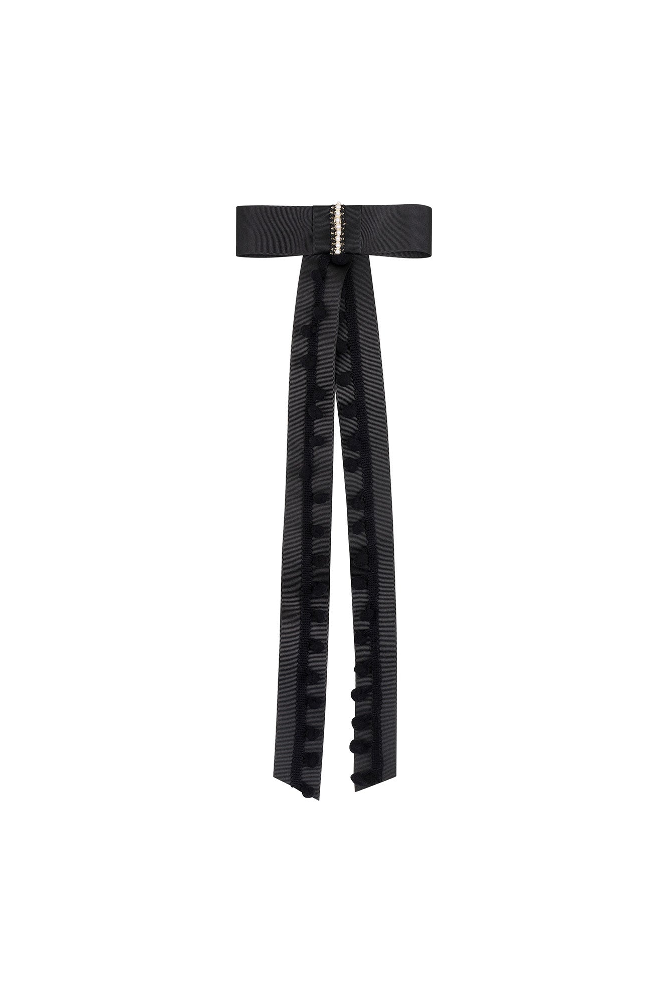 PRENDEDOR LAZO NEGRO