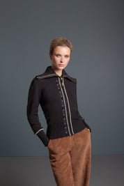 SACO CREMALLERA GLAMOUR NEGRO