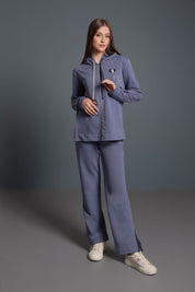 PANTALÓN JOGGING CINTA PESPUNTE AZUL