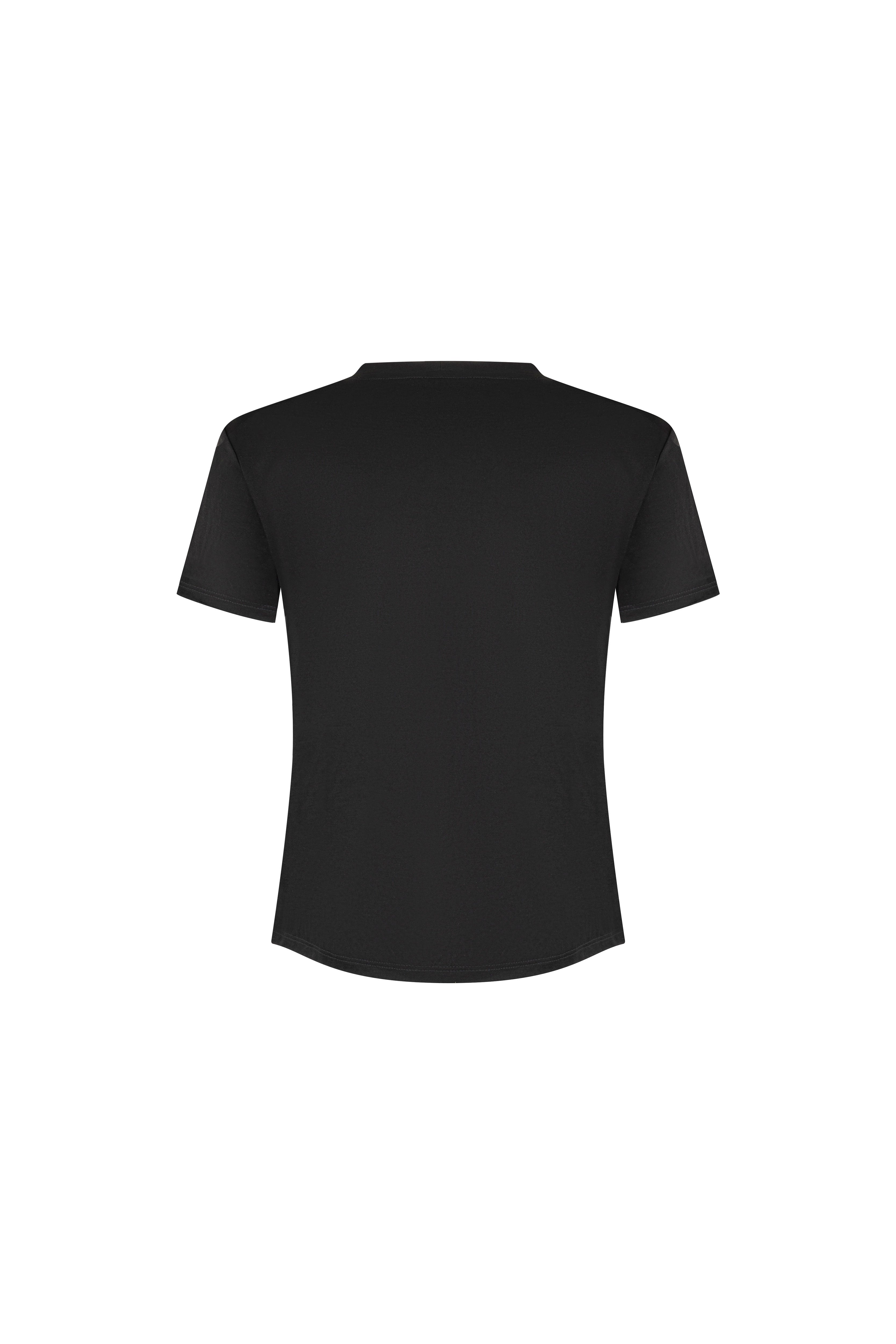 T-SHIRT BASIC BÚHO NEGRO