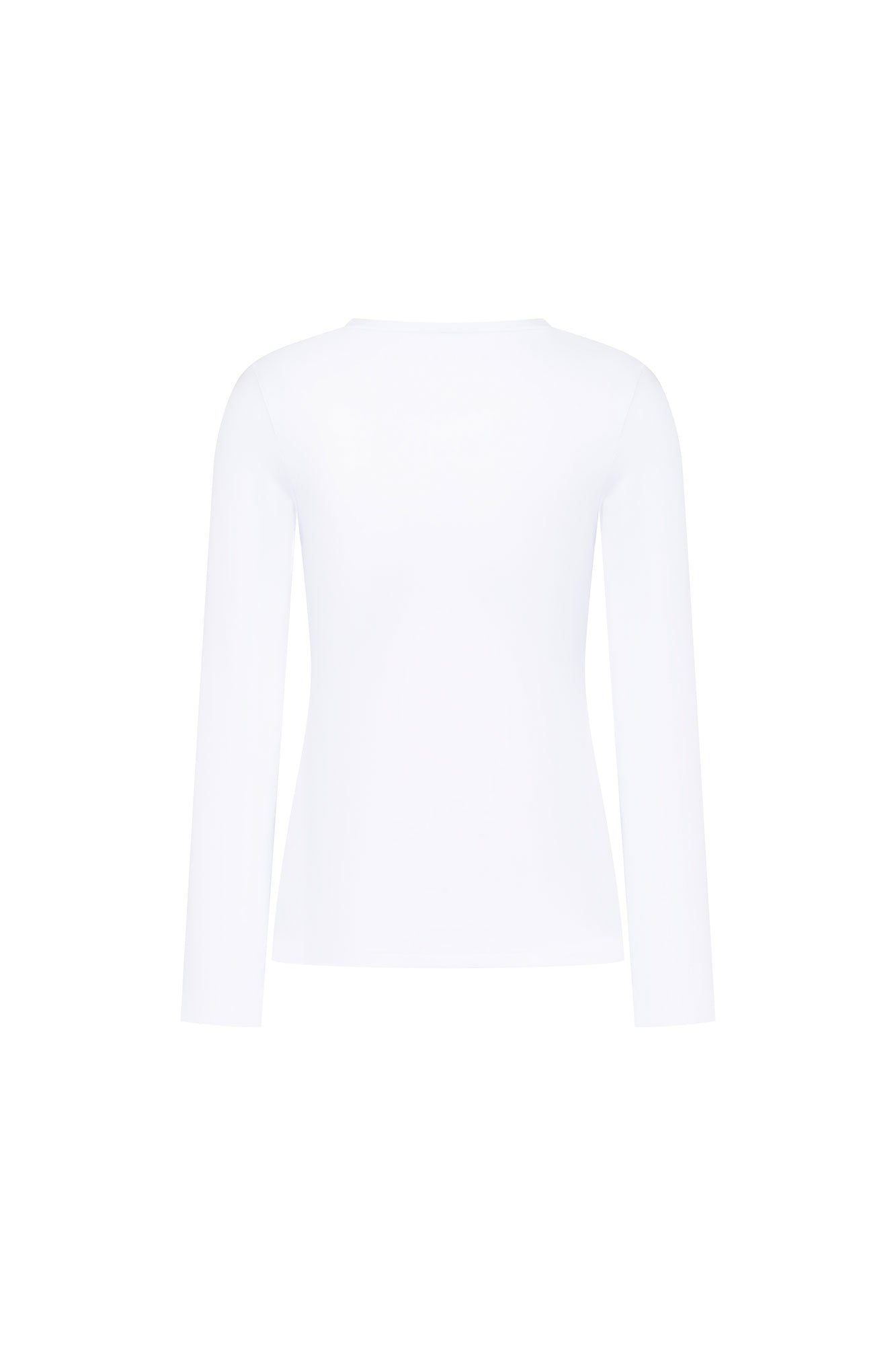 TOP CUELLO REDONDO ML BLANCO