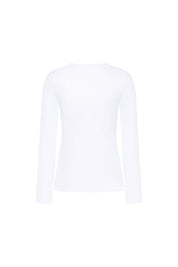 TOP CUELLO REDONDO ML BLANCO