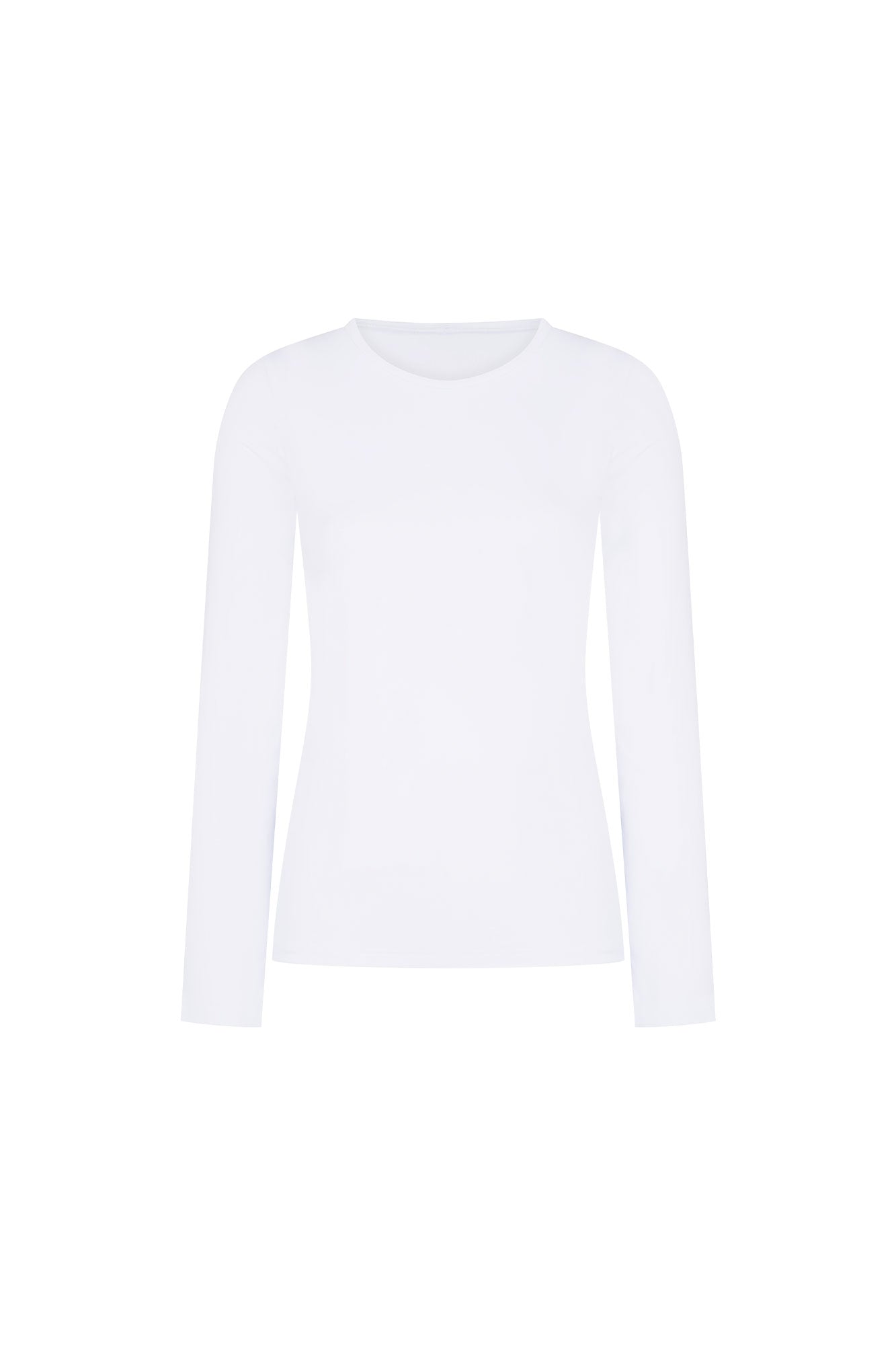 TOP CUELLO REDONDO ML BLANCO