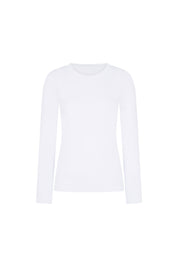 TOP CUELLO REDONDO ML BLANCO