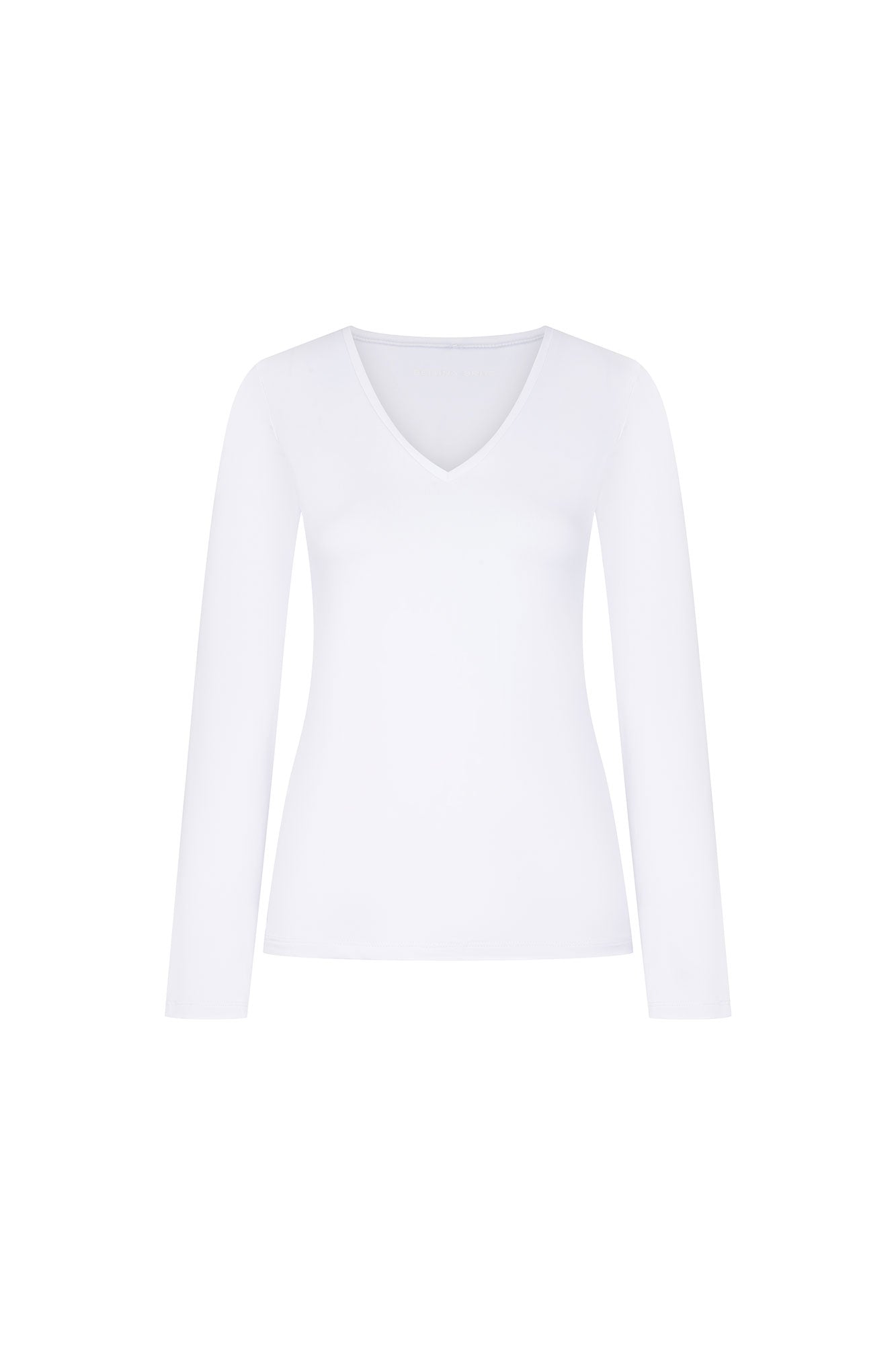 TOP CUELLO V ML BLANCO
