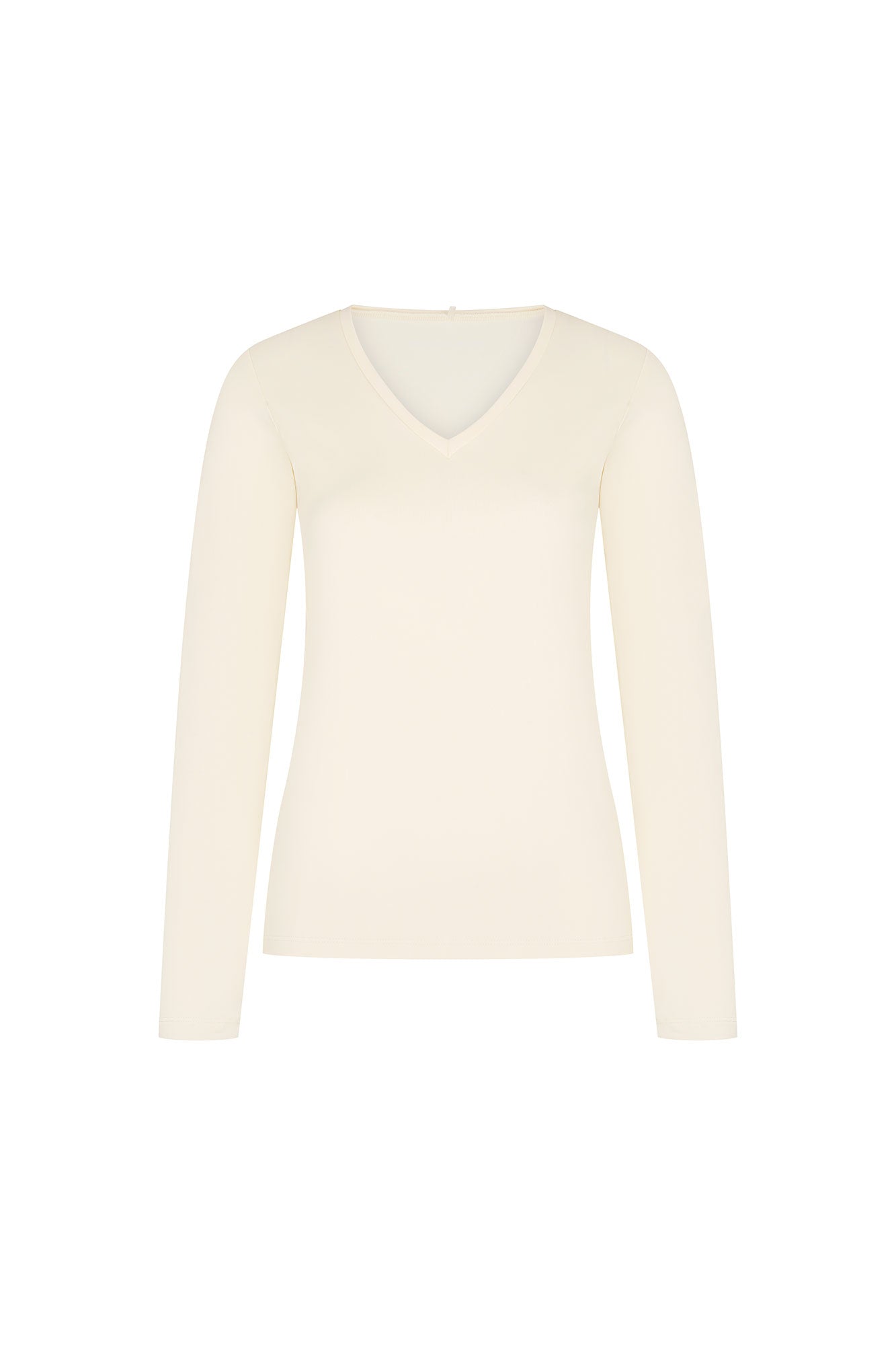 TOP CUELLO V ML MARFIL