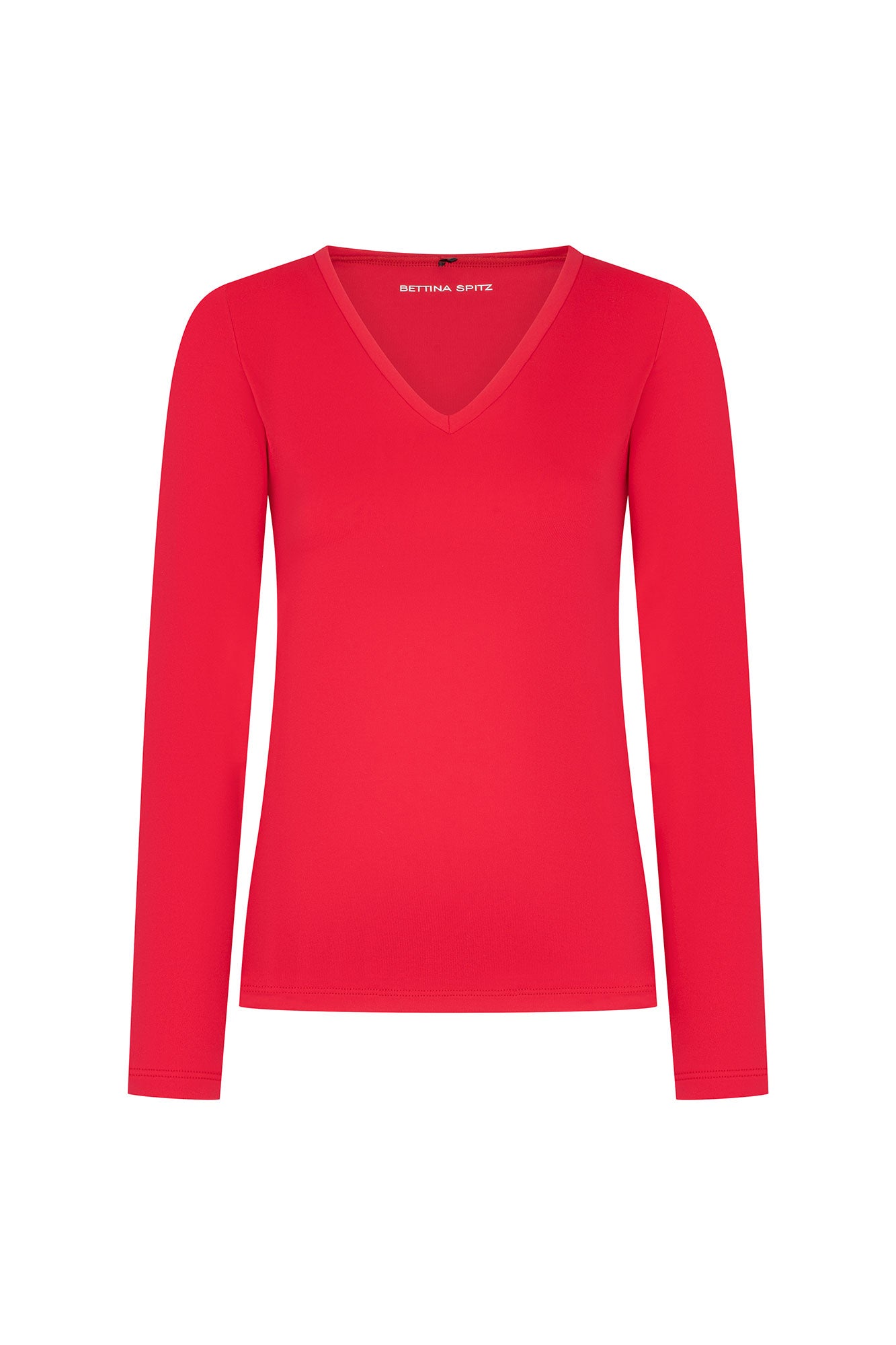 TOP CUELLO V ML ROJO