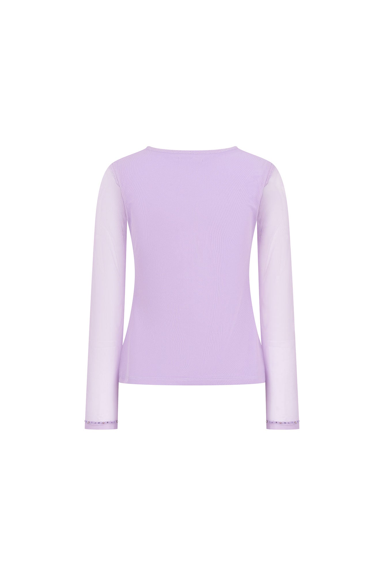 TOP MALLITA CUELLO BRILLOS LILA