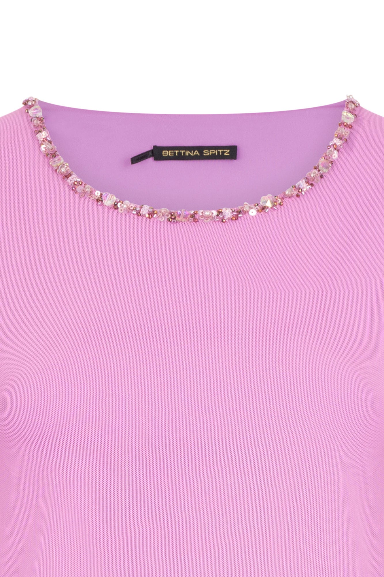 TOP MALLITA CUELLO BRILLOS ROSA