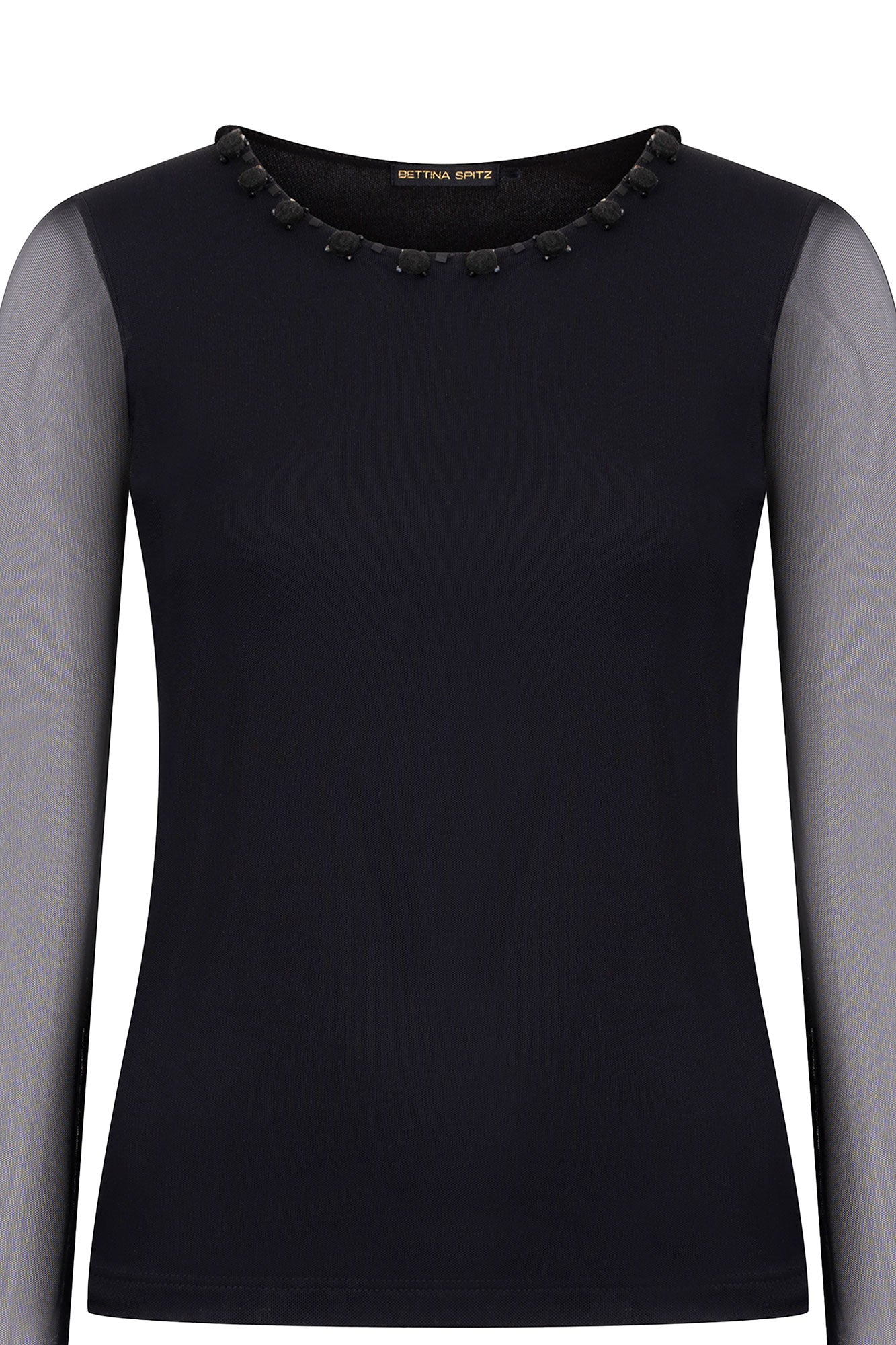 TOP MALLITA ROSAS NEGRO