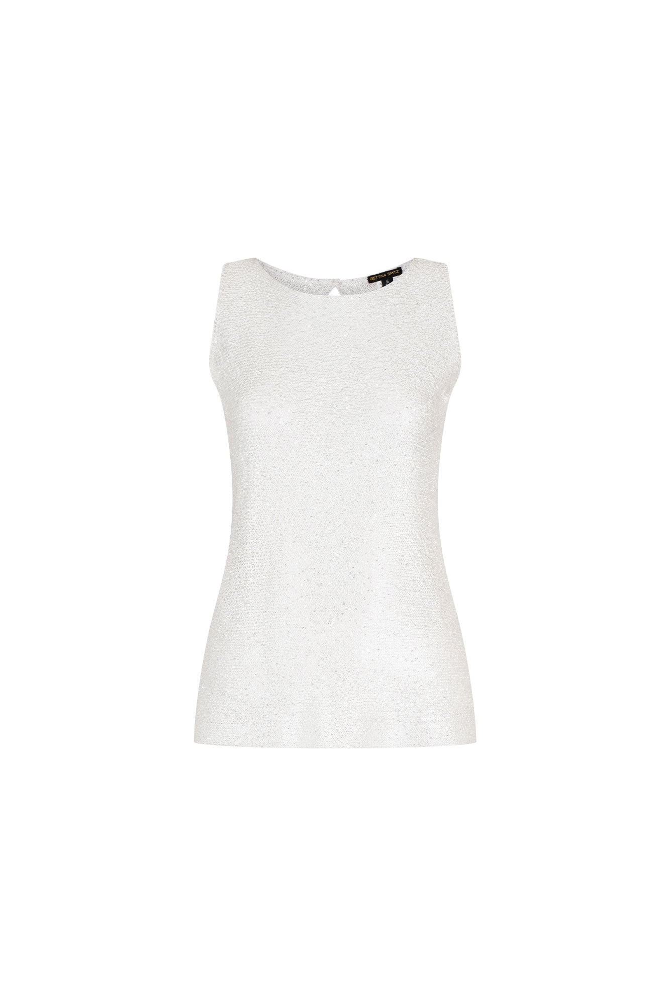 TOP PETITE LENTEJUELA BLANCO