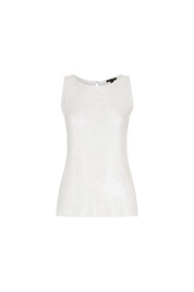 TOP PETITE LENTEJUELA BLANCO