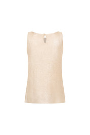 TOP PETITE LENTEJUELA DORADO
