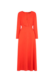 VESTIDO MIDI CRUZADO ML TOMATE