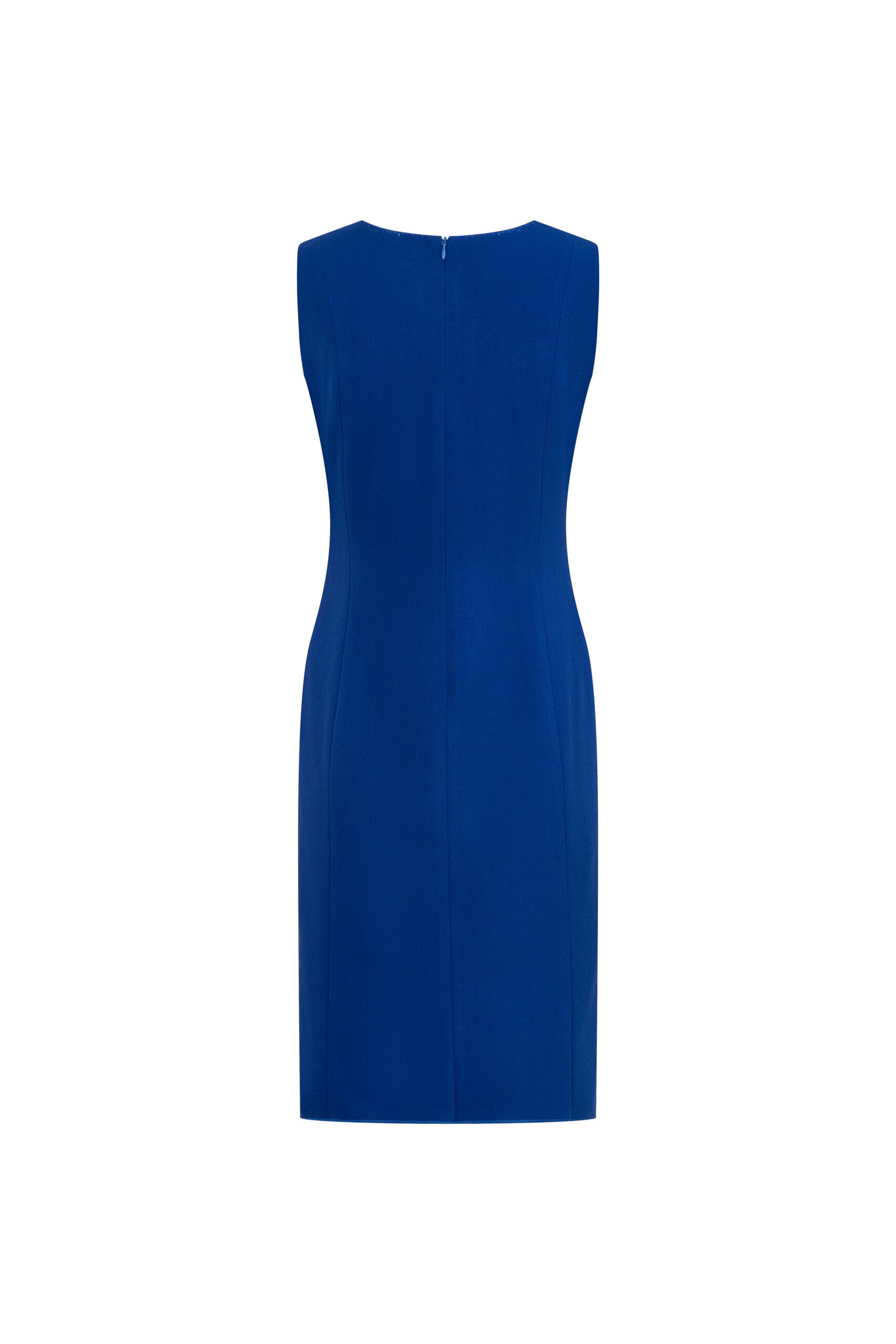 VESTIDO MARTHA PESPUNTE LENTEJUELA AZUL REY
