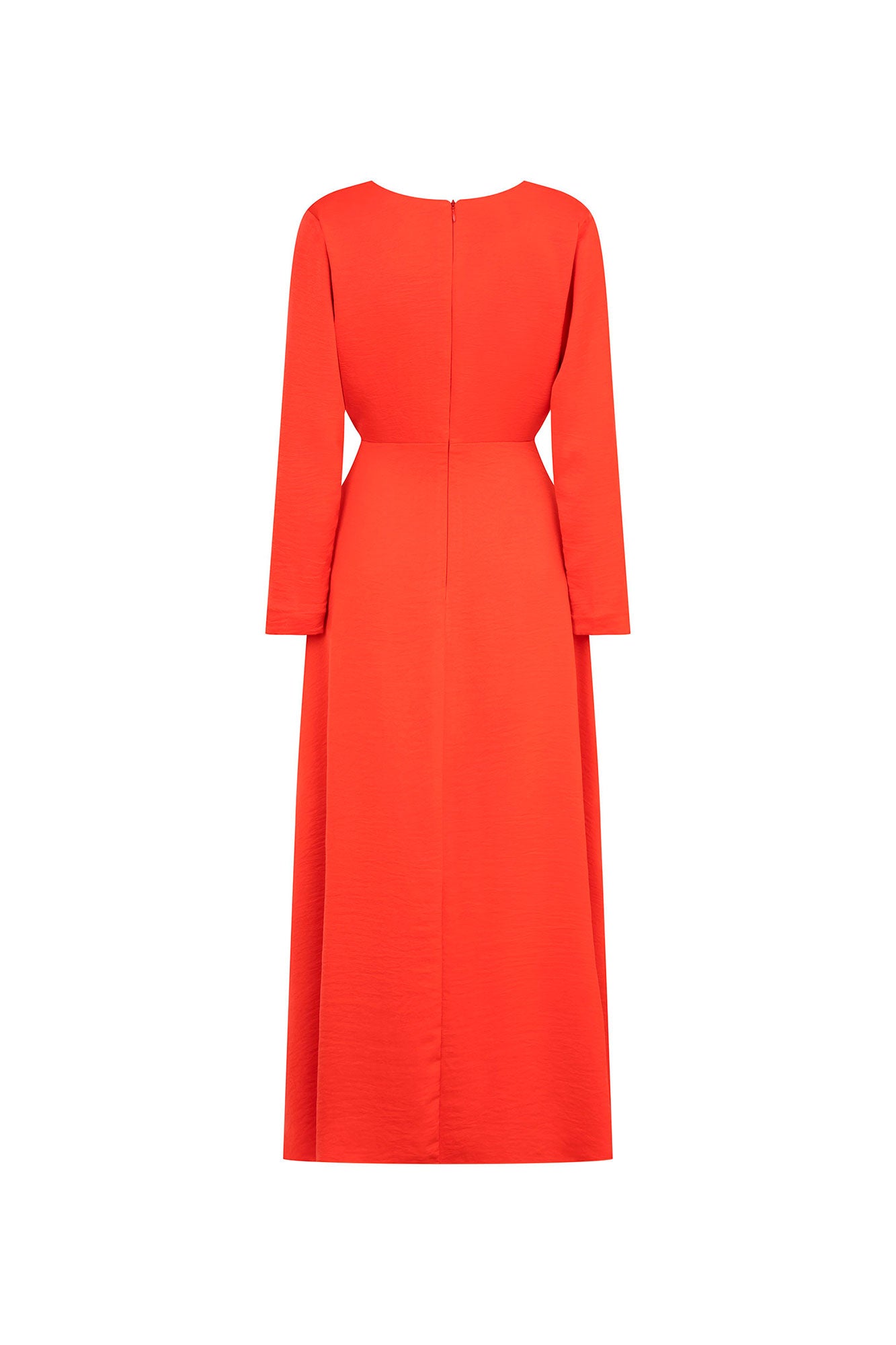VESTIDO MIDI CRUZADO ML TOMATE