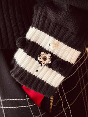 SACO CHAQUETA RAYAS ESTRELLAS NEGRO