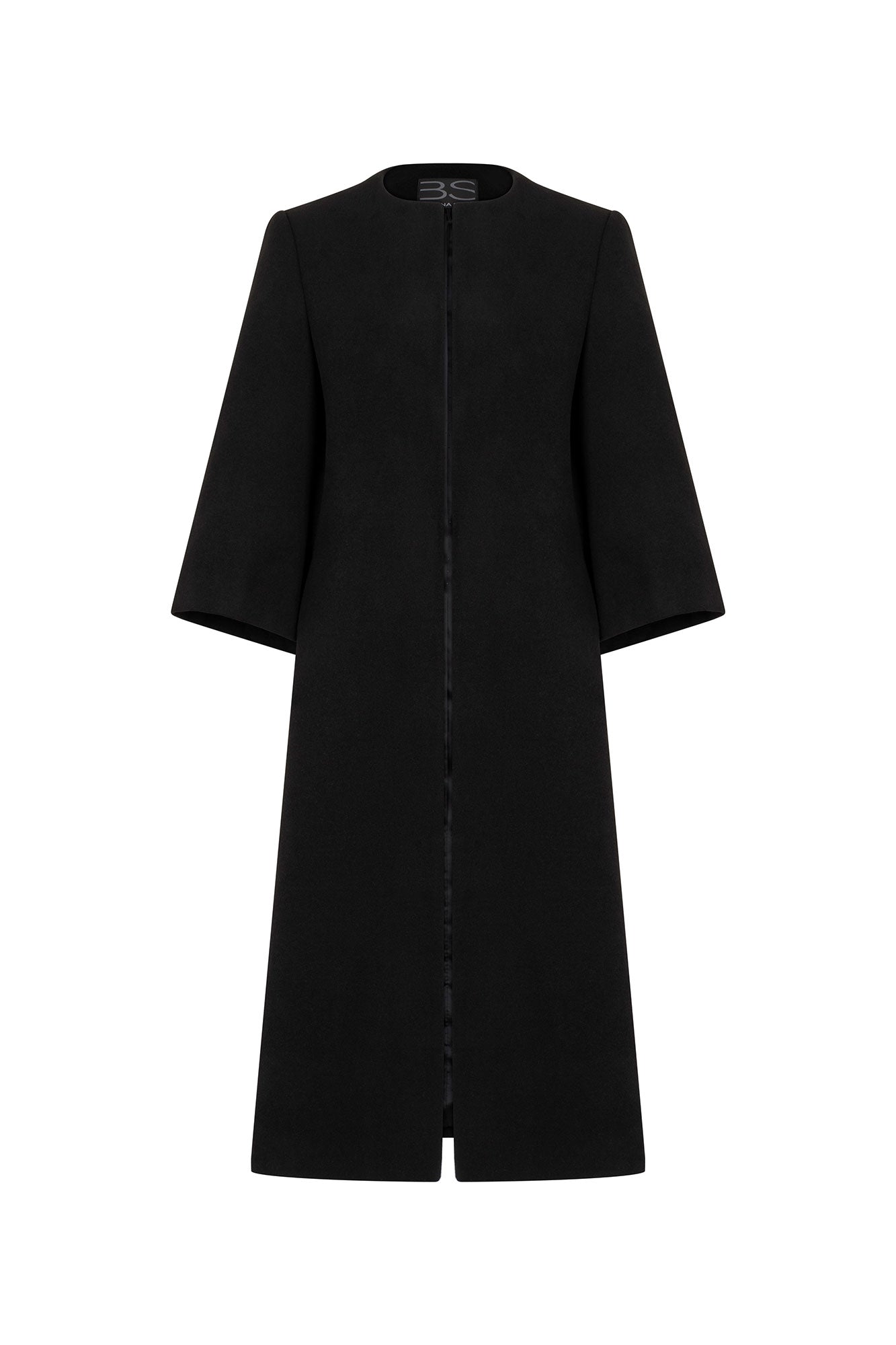 ABRIGO MANGA CAMPANA NEGRO