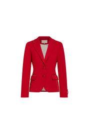 Blazer Juan rojo argolla PP pespuntes estructurado - Bettina Spitz