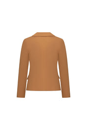 BLAZER JUAN BOTÓN TRENZA CARAMELO
