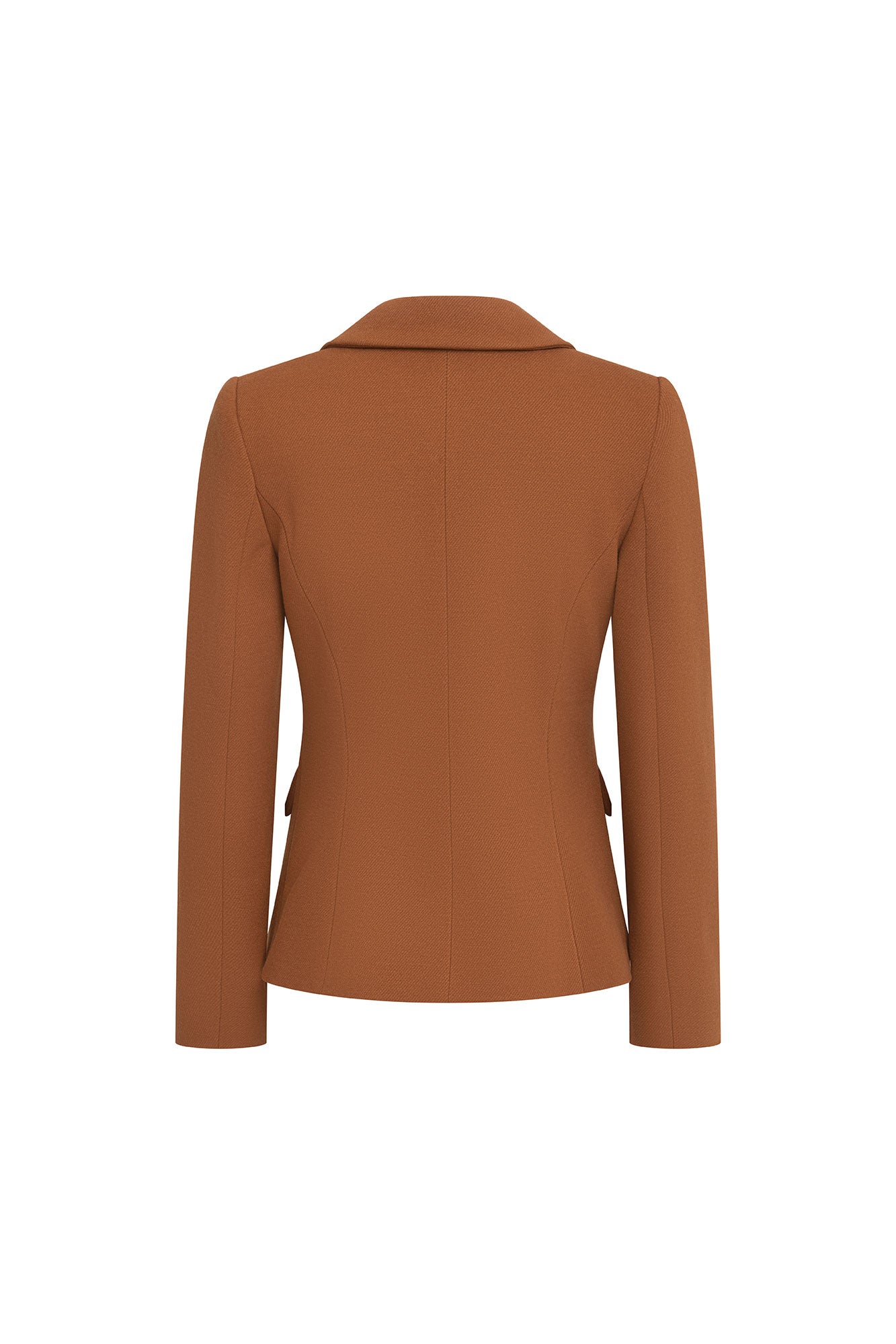 BLAZER JUAN BOTÓN TRENZA CHOCOLATE