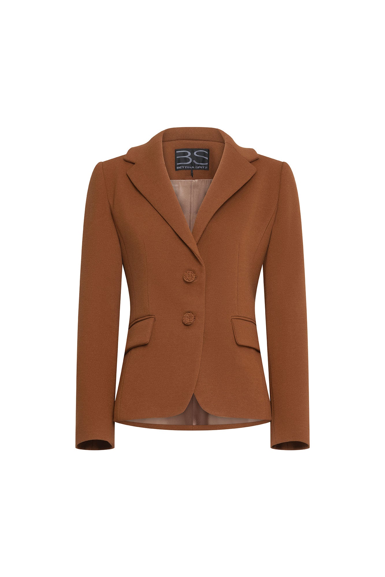 BLAZER JUAN BOTÓN TRENZA CHOCOLATE