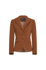 BLAZER JUAN BOTÓN TRENZA CHOCOLATE