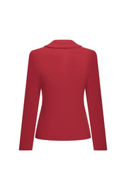 BLAZER JUAN BOTÓN TRENZA ROJO