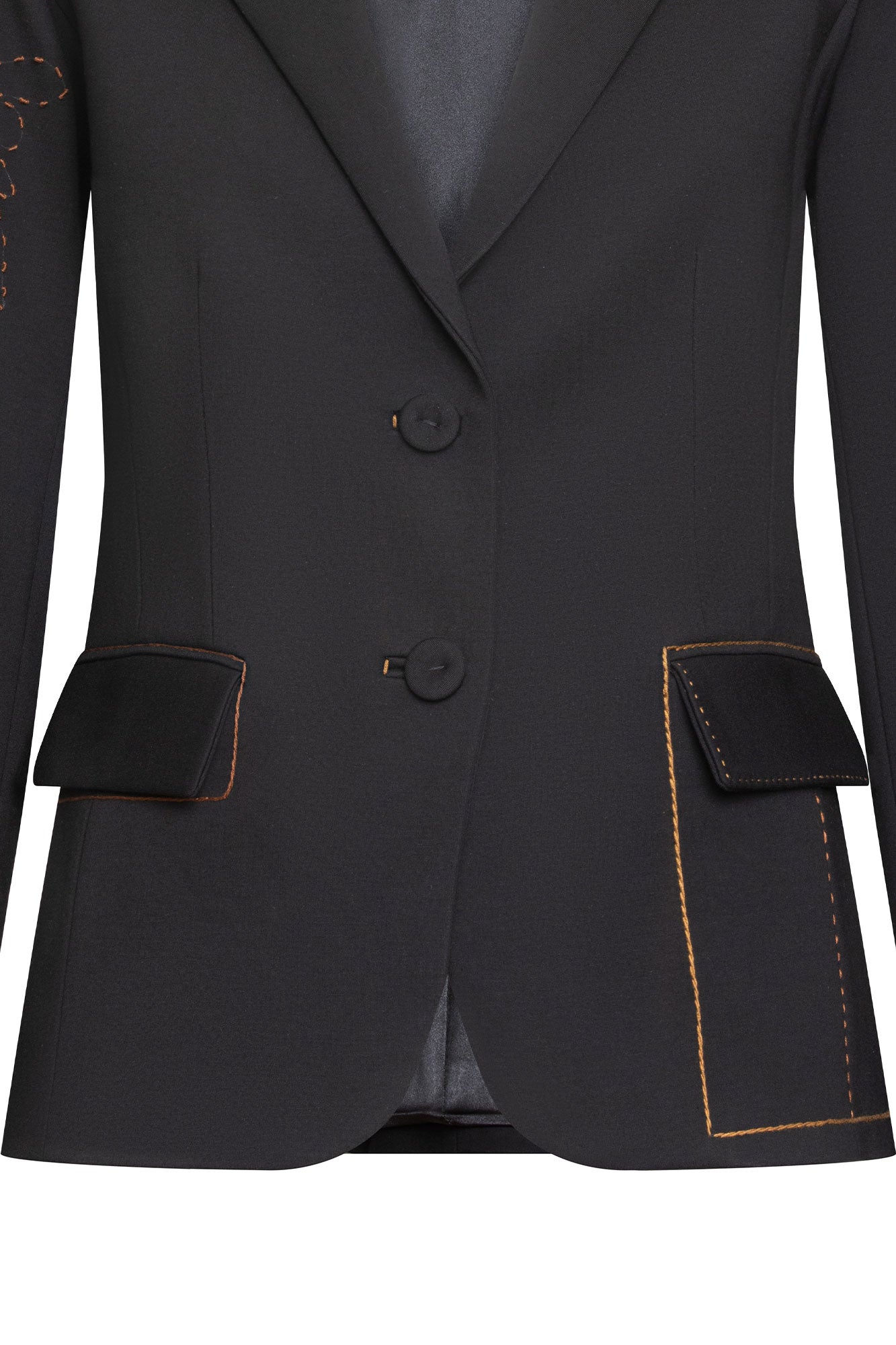 BLAZER JUAN MANGA ARABESCO NEGRO