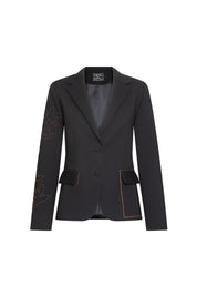 BLAZER JUAN MANGA ARABESCO NEGRO