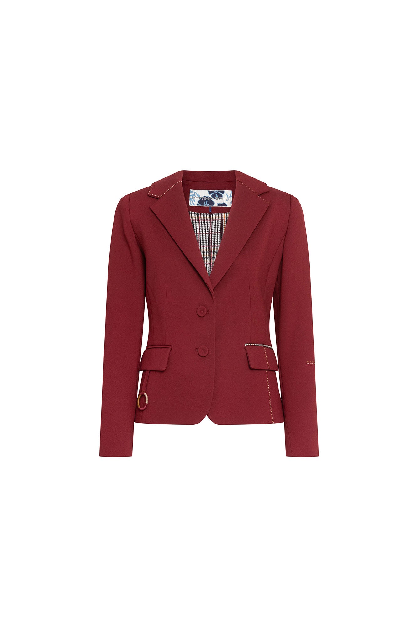 Blazer Juan PP Argollas Vino, vista frontal