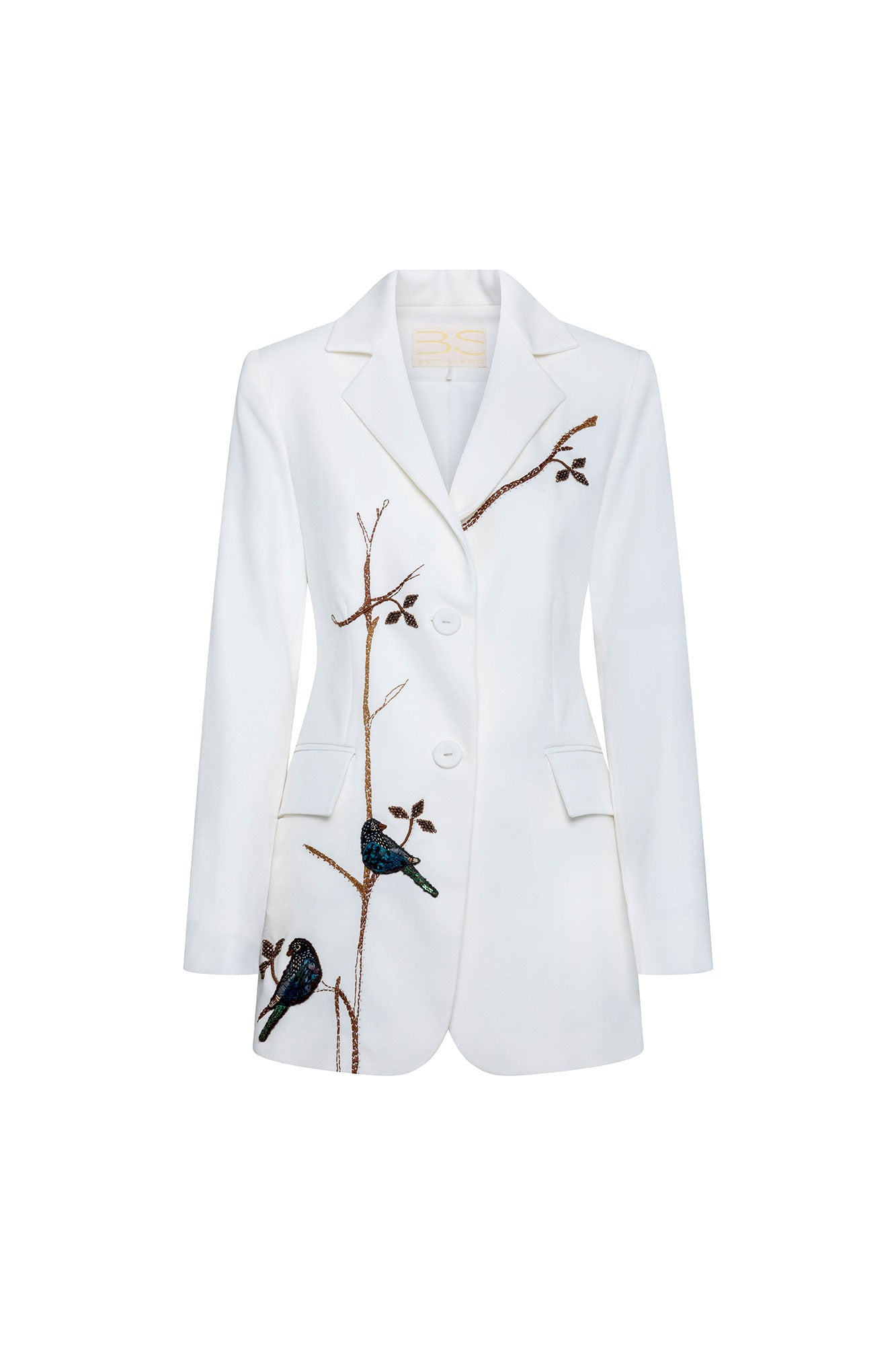 Blazer Largo Azulejos Nácar